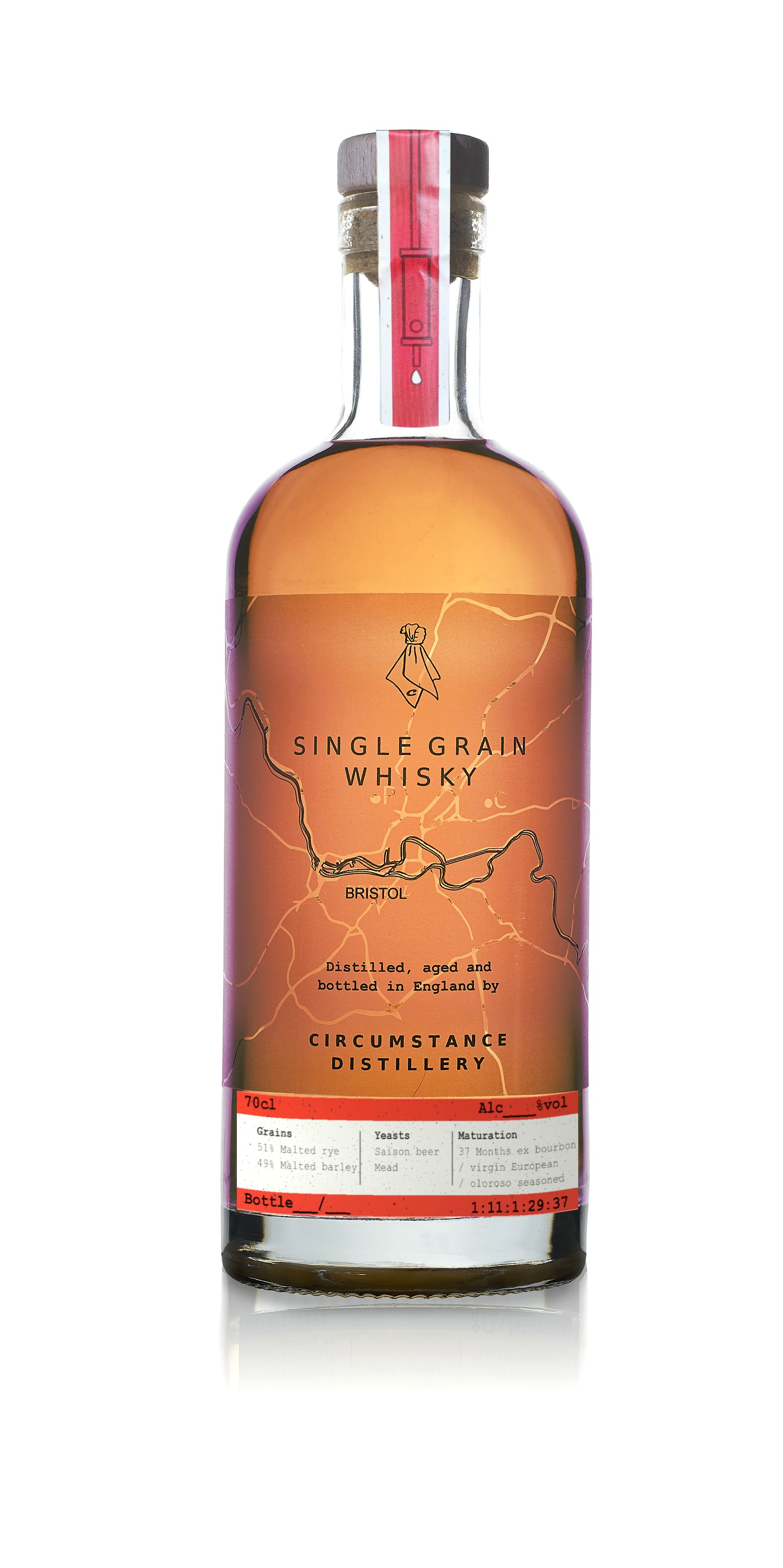 bottle of circumstance wheat whisky